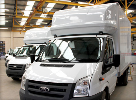 FRP Cab Roofs for Luton Transits