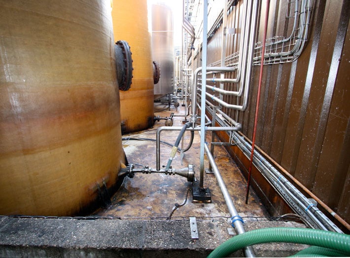 GRP lining of Storage Tank Bunds and Pipe Areas