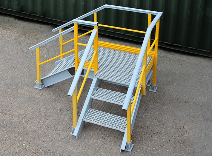 Overstep Platform Access Platforms | Up and Over Steps | Step-Over Platforms